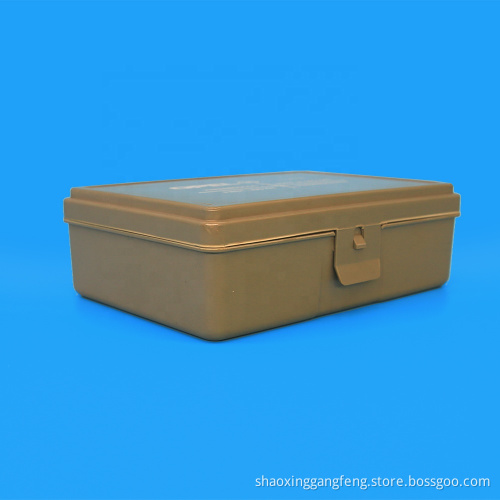 Shaoxing factory medical outdoor care grey plastic first aid medical supplies box